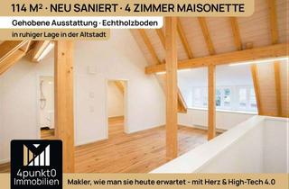 Hochwertig saniert: 4-Zimmer-Maisonette, ca. 114 m&sup2;, Balkon, 2 B&auml;der, Eichenholzb&ouml;den in Monheim