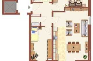 Lichtdurchflutete 3-Zimmer-Wohnung mit Balkon B 3 in Hilgertshausen-Tandern