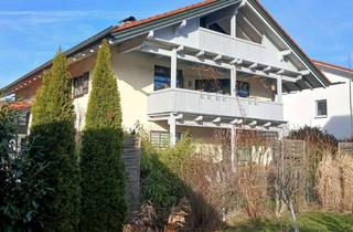 Helle und ger&auml;umige 4-Zimmer Maisonette-Wohnung mit 2 Balkonen, Garage und Schwedenofen in Raubling in Raubling