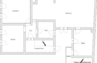 Gro&szlig;z&uuml;gige 3 Zimmer Wohnung mit sch&ouml;ner Dachterasse und Balkon in Vilsbiburg