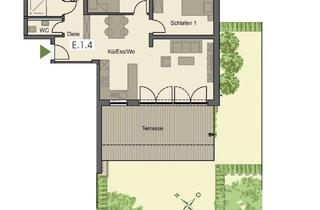 Exklusiver Erstbezug in Pfaffenhausen: Helle 3-Zimmer-Wohnung mit Terrasse und Gartenanteil in Salgen