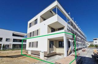 Traumhafte Neubau-3-Zimmer-Wohnung mit Terrasse, Garten, separatem Eingang in attraktiver Lage in Langweid am Lech