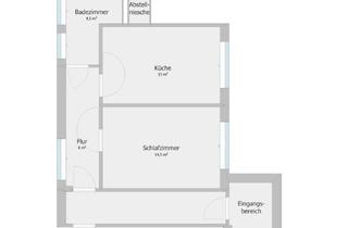Ger&auml;umige 1-Zimmer-Erdgeschosswohnung zur Miete in Raunheim in Raunheim