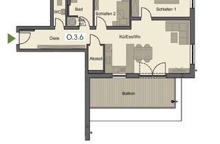 Exklusiver Erstbezug in Pfaffenhausen: Helle 3-Zimmer-Wohnung mit Balkon in Salgen