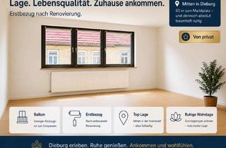Erstbezug nach Renovierung | 3,5-Zimmer-Wohnung mit Balkon | Top Lage nahe Marktplatz in Dieburg