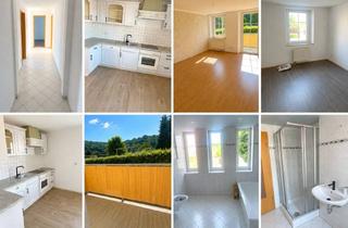 Helle 2-Zimmer-Erdgeschosswohnung mit Balkon, Einbauk&uuml;che &amp; gro&szlig;em Bad in Waldheim