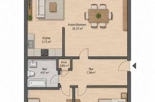 Wundersch&ouml;n geschnittene 2,5-Zimmer-Wohnung mit franz&ouml;sischem Balkon in Bad Soden-Salm&uuml;nster. in Bad Soden-Salmünster