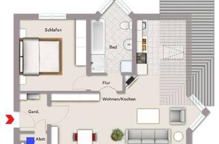 Alltagstaugliche 2-Zimmer-Wohnung in Erbach zu vermieten in Erbach