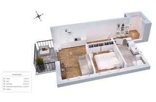 Ankommen und wohlf&uuml;hlen &ndash; Hochwertige 2-Zimmer-Wohnung mit Balkon in Wörth an der Donau
