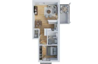 Schicke 2-Zimmer Neubauwohnung mit Balkon in Rodgau