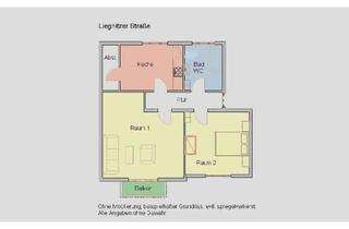 Gro&szlig;z&uuml;gige 2-Raum-Wohnung mit Balkon in Bergneustadt