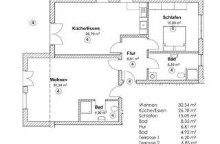 Gro&szlig;z&uuml;gige 2-Zimmer-Wohnung in Pei&szlig;enberg in Peißenberg
