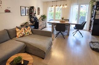 Modernes Wohnen mit eigenem Garten &ndash; stilvolle 3-Zimmer-Erdgeschosswohnung in Putzbrunn