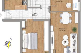 Helle 3-Zimmer-Wohnung mit S&uuml;dostbalkon und Garage in Neuried in Neuried